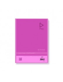 KCK "PLAY" 40P CLEAR BOOK- LILAC