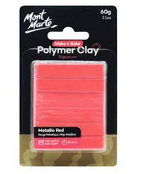 Polymer Clay 60g Metallic Red