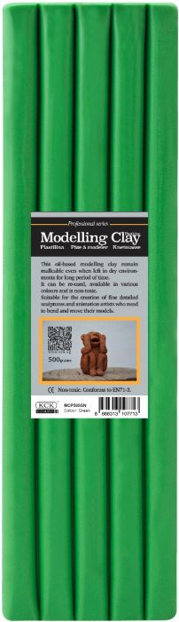 KCK MODELLING CLAY "PRO" 500G- GREEN