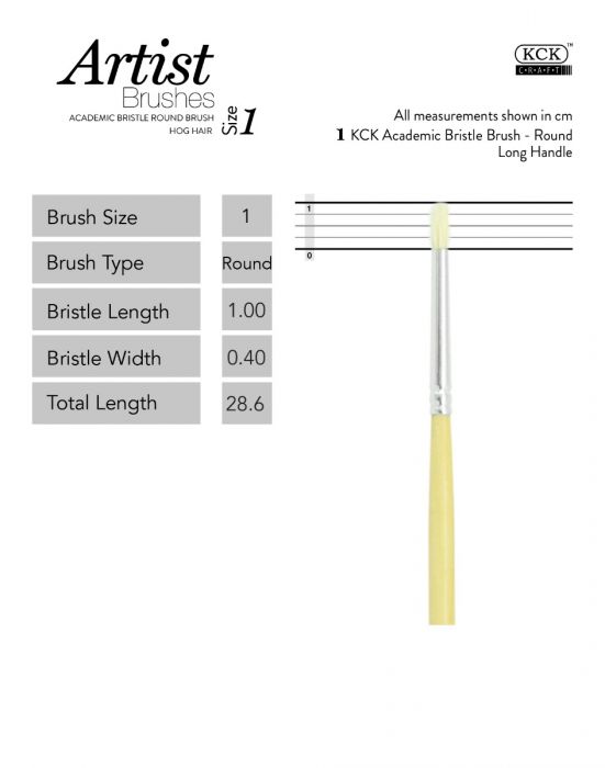 Kck Bristle Brush Round-  #01
