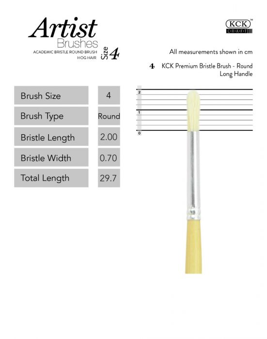 Kck Bristle Brush Round-  #04