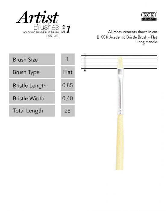 Kck Bristle Brush Flat-  #01