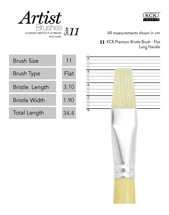 Kck Bristle Brush Flat-  #11