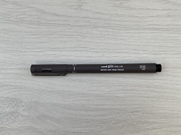 Pen Uni Pin 0.1 Dark Grey