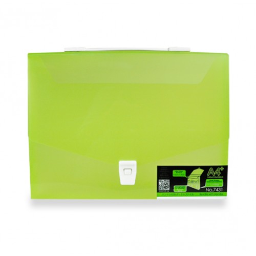 KCK PLAY BOX FILE W/HANDLE- LIME