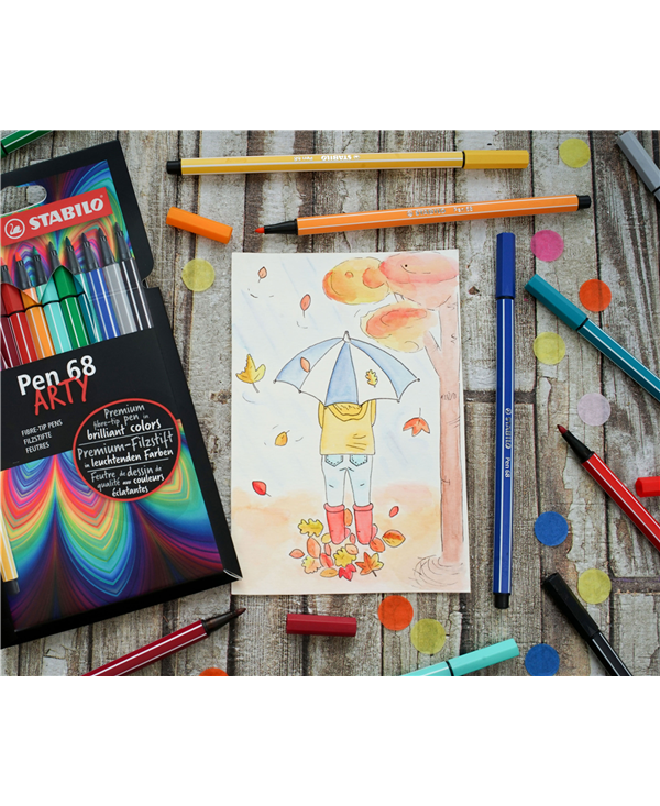 Fibre-Tip Pen 68 Premium Arty 24Color