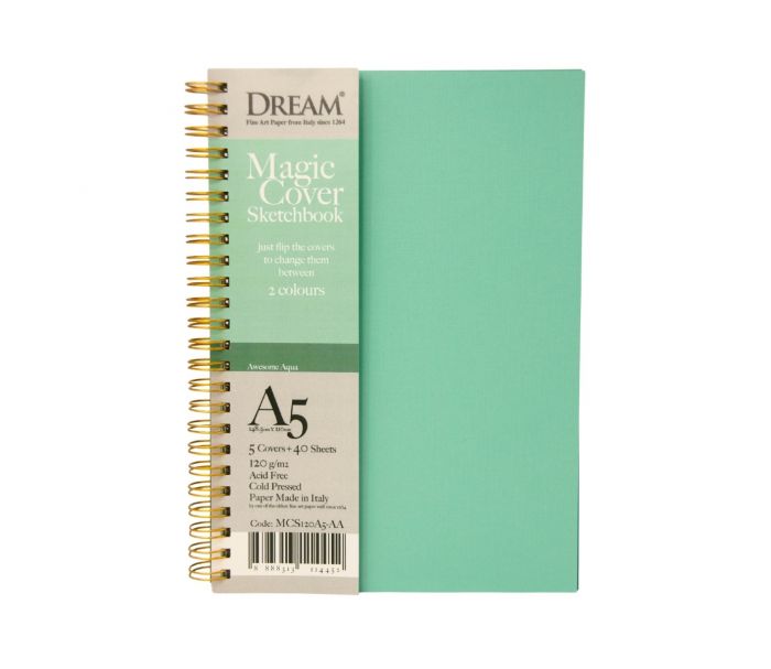 DREAM MAGIC COVER SKETCHBOOK-AUESOME AQUA