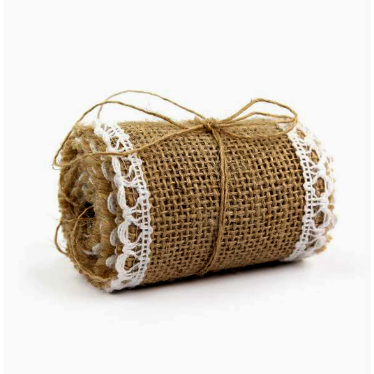 Burlap Roll With Border Lace
6Cm, 1M