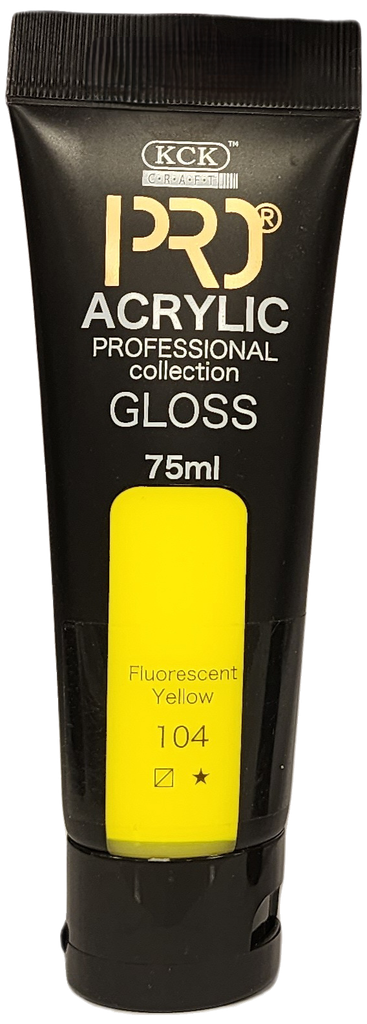 Acrylic Pro 75 ML-  Fluorescent Yellow