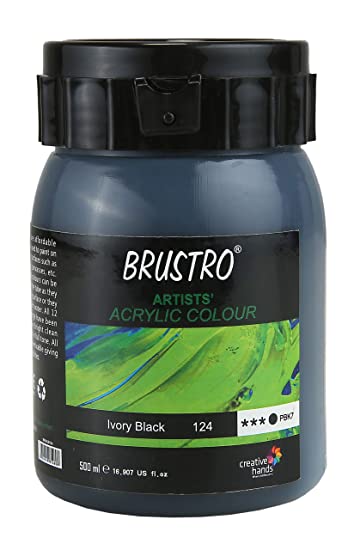 Artists' Acrylic Color Ivory Black 500M