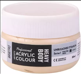 Acrylic Color HB 50ml Sr-1 Unbleached Titanium