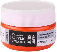 Acrylic Color Heavy Body 50ml Series-3 Permanent Orange