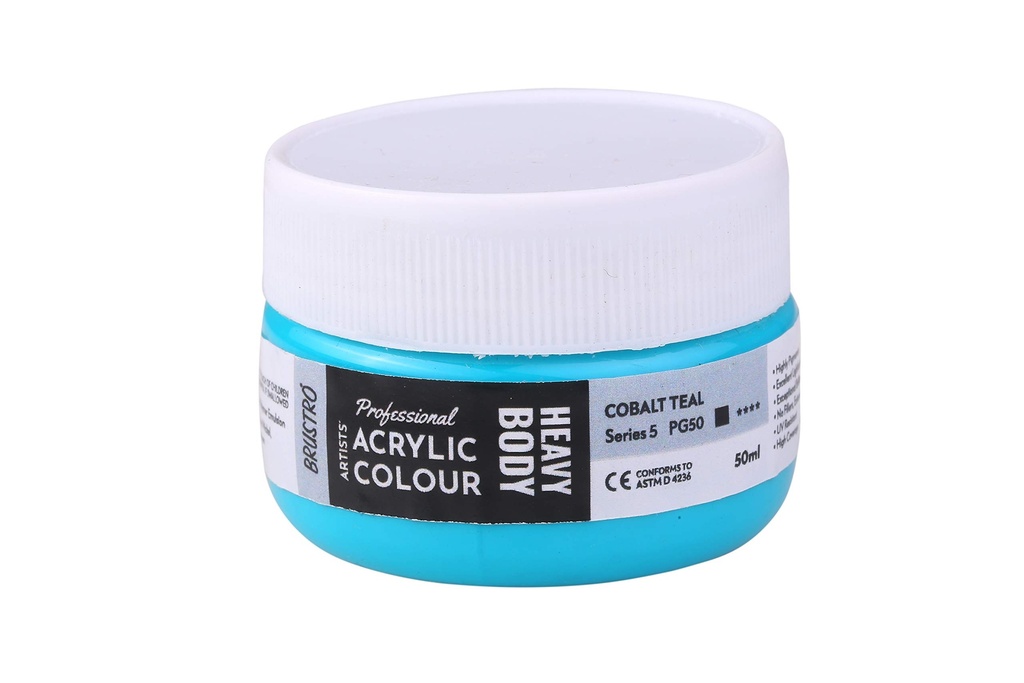 Acrylic Color Heavy Body 50ml Series - 5 Cobalt Teal