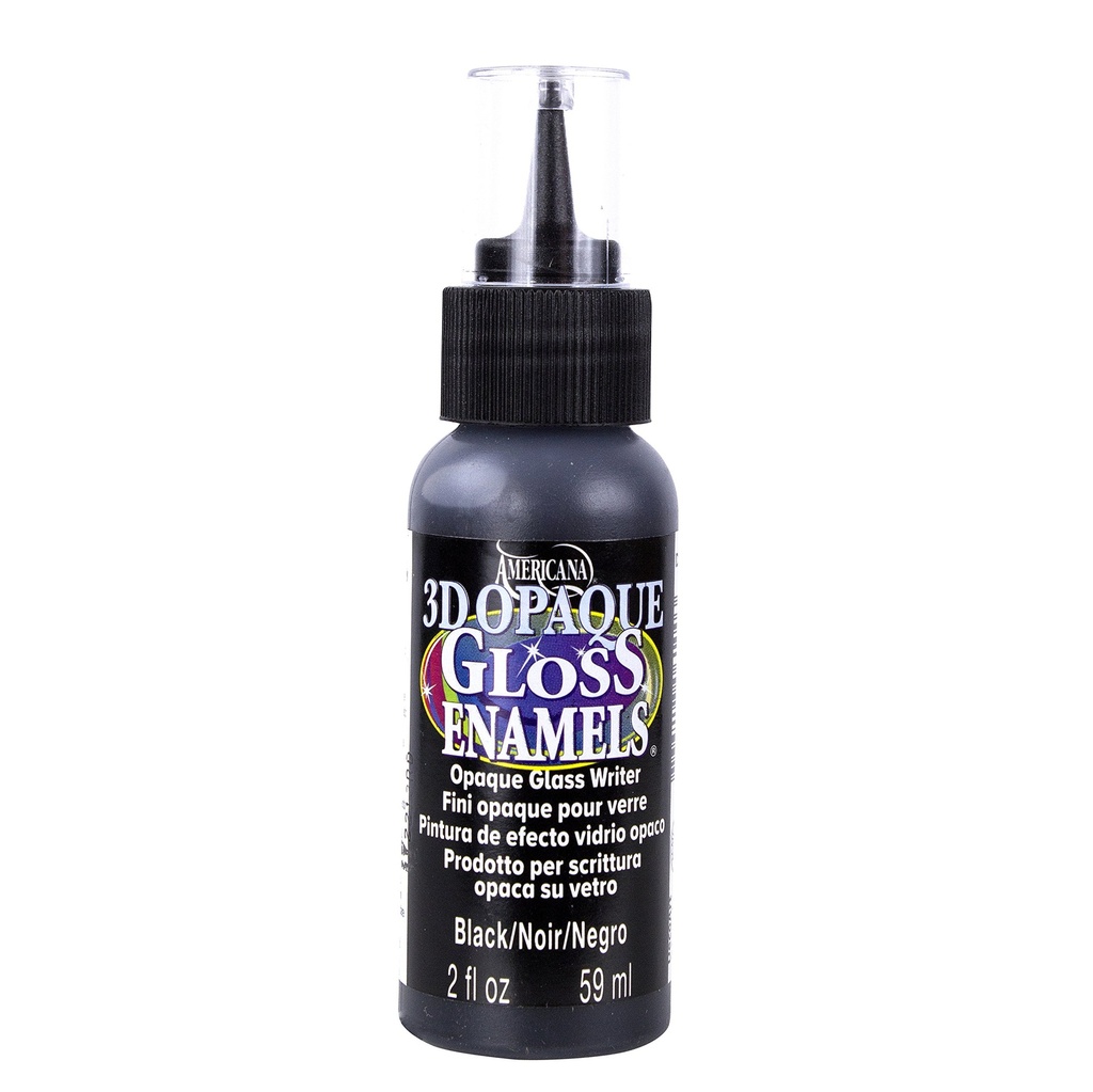 Americana 3D Gloss Enamel Opaque Writer 2 Oz. Black