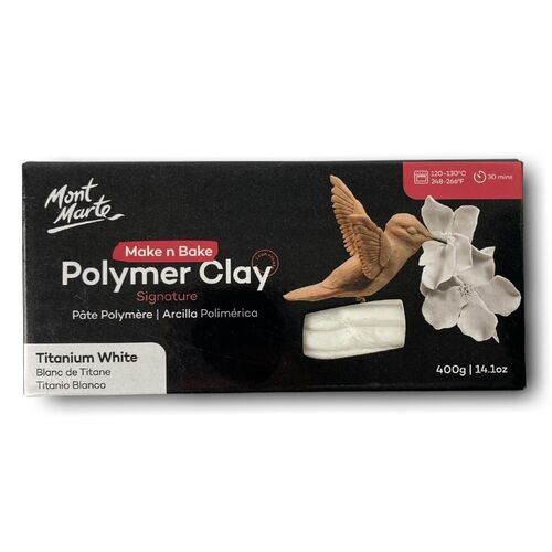 [0620704] Polymer Clay 400g Titanium White 