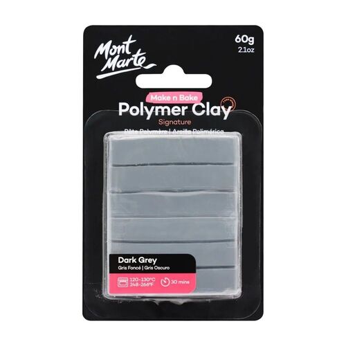 [0620721] Polymer Clay 60g Dark Grey