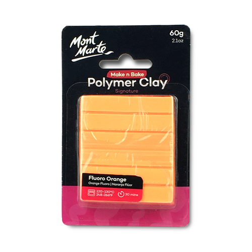 [0620725] Polymer Clay 60g Fluoro Orange