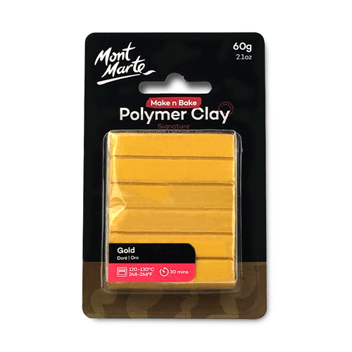 [0620727] Polymer Clay 60g Gold