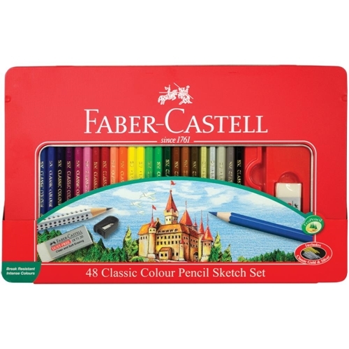 [0230001] Colour Pencil Metal Faber Castell 48 Colours
