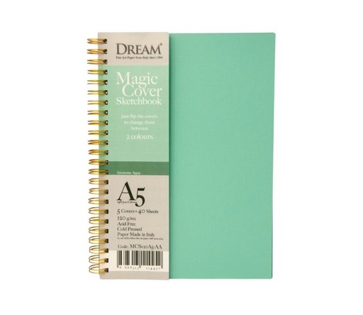 [0560007] DREAM MAGIC COVER SKETCHBOOK-AUESOME AQUA