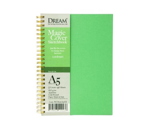 [0560014] DREAM MAGIC COVER SKETCHBOOK-EMERALD ISLE