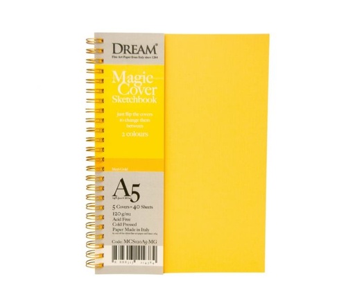 [0560022] DREAM MAGIC COVER SKETCHBOOK-MERI GOLD