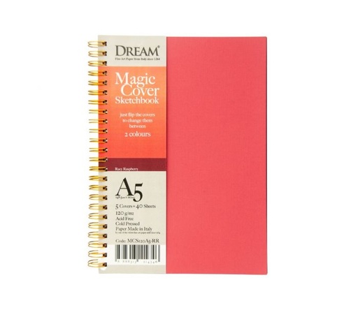 [0560029] DREAM MAGIC COVER SKETCHBOOK-RACY RAPBERRY