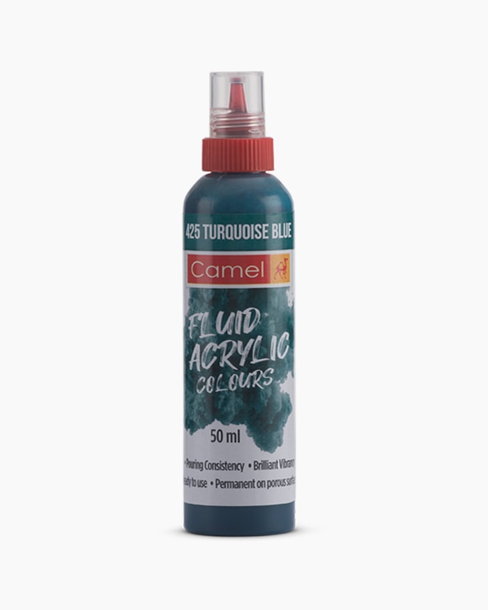 Fluid Acrylic Colour Turquoise Blue 50ml