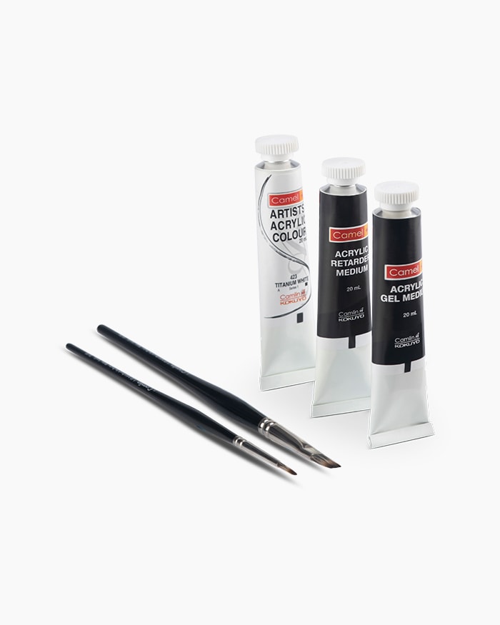 Artist Acrylic Colour 24 Shades 9ML +1