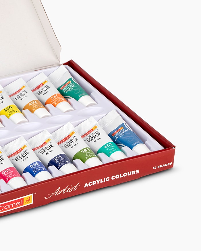 Artist Acrylic Colours 12 Shades 40 ML 