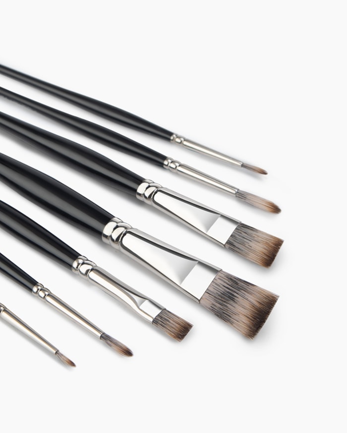 Artist Brush 7 Pcs Flat & Round S68/S69