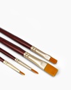 Artist Brush 4 Pcs S66 & S67 Round & Flat