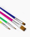 Artist Champ Brush 4 Pcs S64 & S65 Round & Flat