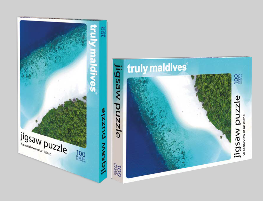 Truly Maldives: An Aerial View of an Island - 100 Pcs Jigsaw Puzzle