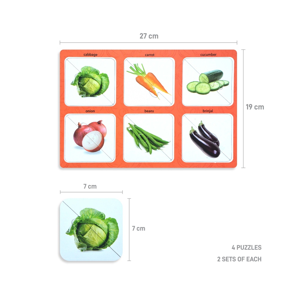 Fruits and Vegetables Puzzle - Box