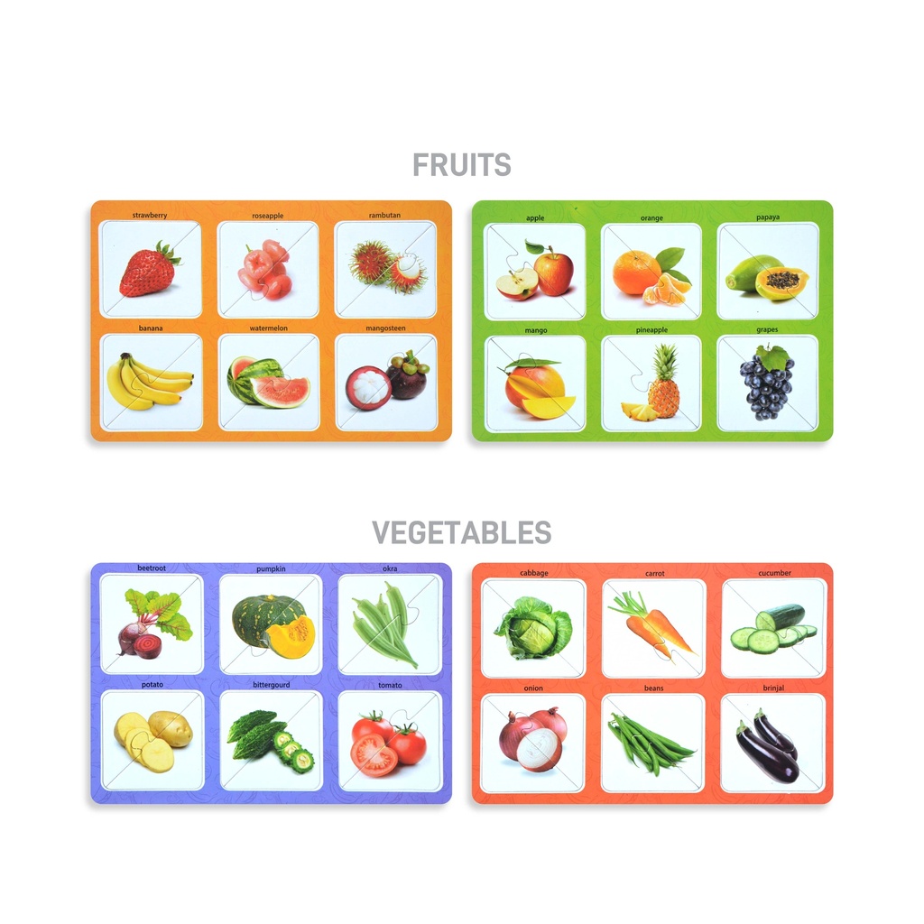 Fruits and Vegetables Puzzle - Box