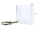 Acrylic Key Chain - Square 3.7mm Thickness Approx 5x5cm 4pc Little Birdie