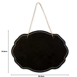 Hanging Chalkboard - Curved Edge 5.5mm - H14.8 x L20.3cm