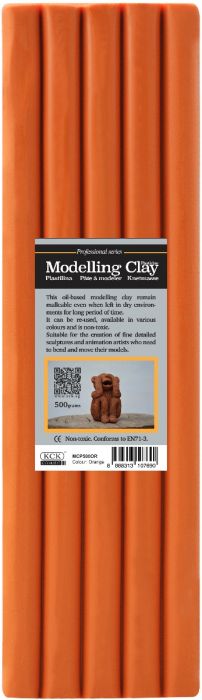 KCK MODELLING CLAY "PRO" 500G- ORANGE