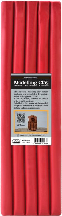 KCK MODELLING CLAY "PRO" 500G- RED