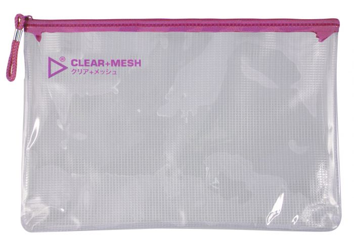 Play Clear+ Mesh Bag A5- Hot Pink