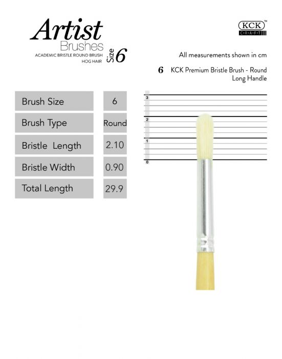 Kck Bristle Brush Round-  #06
