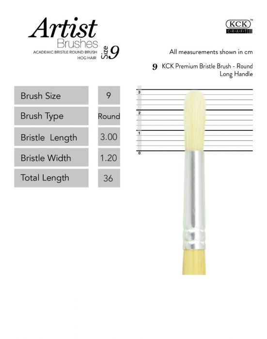 Kck Bristle Brush Round- #09