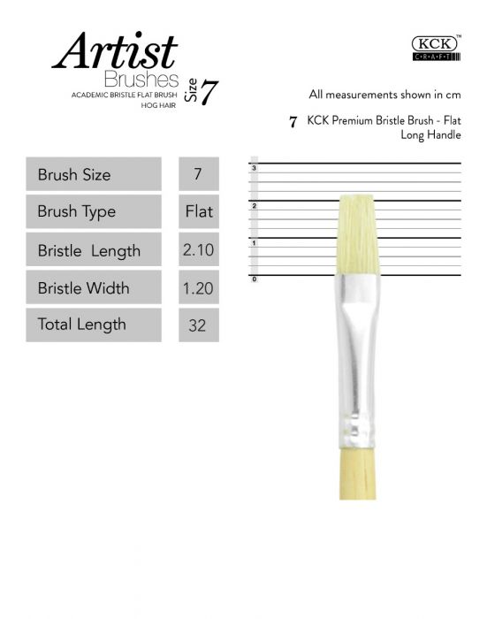 Kck Bristle Brush Flat-  #07
