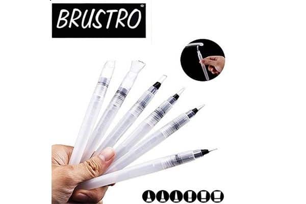 Squeeze Brush Round & Flat Tip Set-6