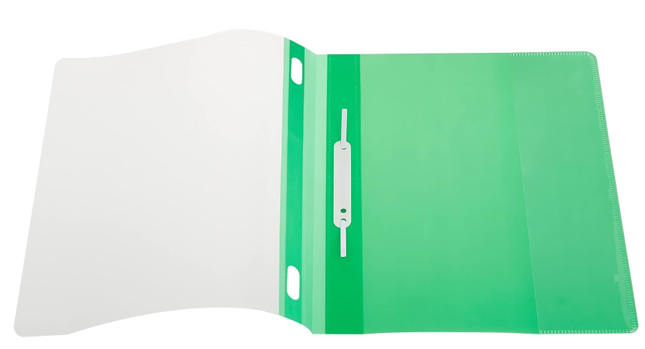 Flat File PP A4 thick w/pkt GN