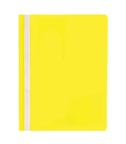 Flat File PP A4 thick w/pkt YW