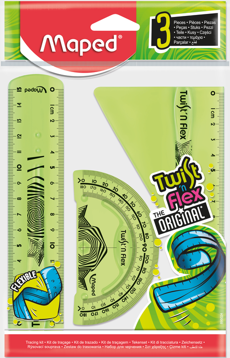Ruler Twist N Flex 15cm 3ps set