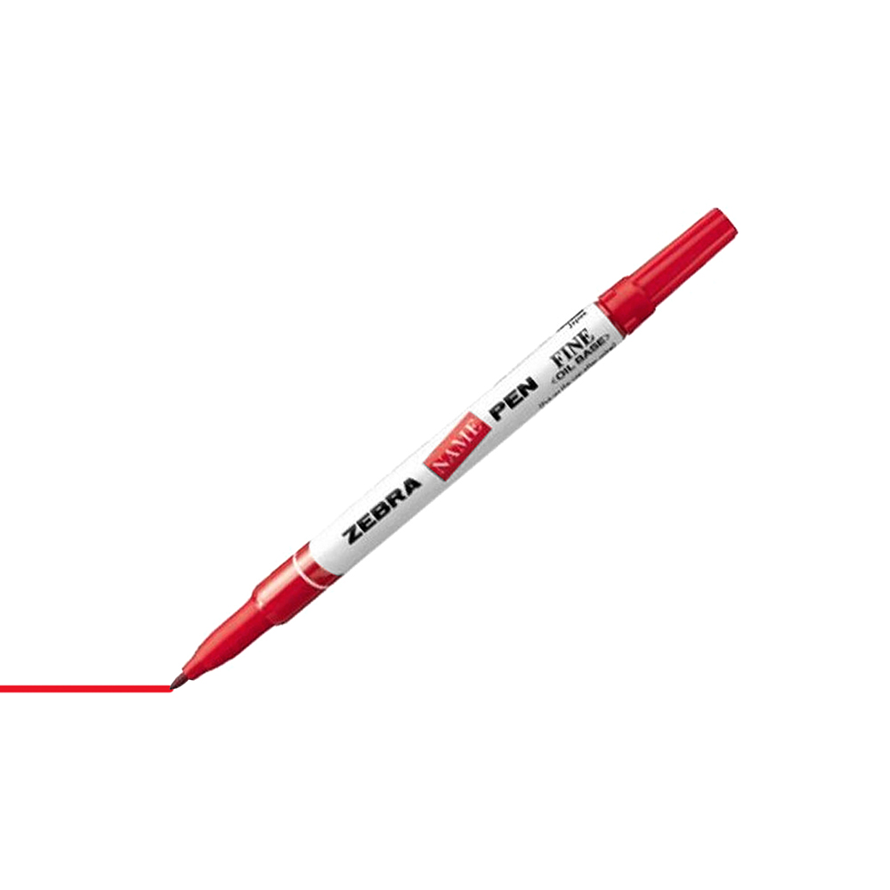 Name Pen Zebra Fine Red