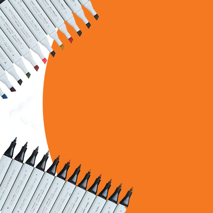 Marker Sketch Twin Tip Alcohol Based Orange Y608